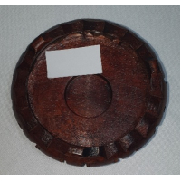 Chinese onderzetter, bruin, opengewerkte rand